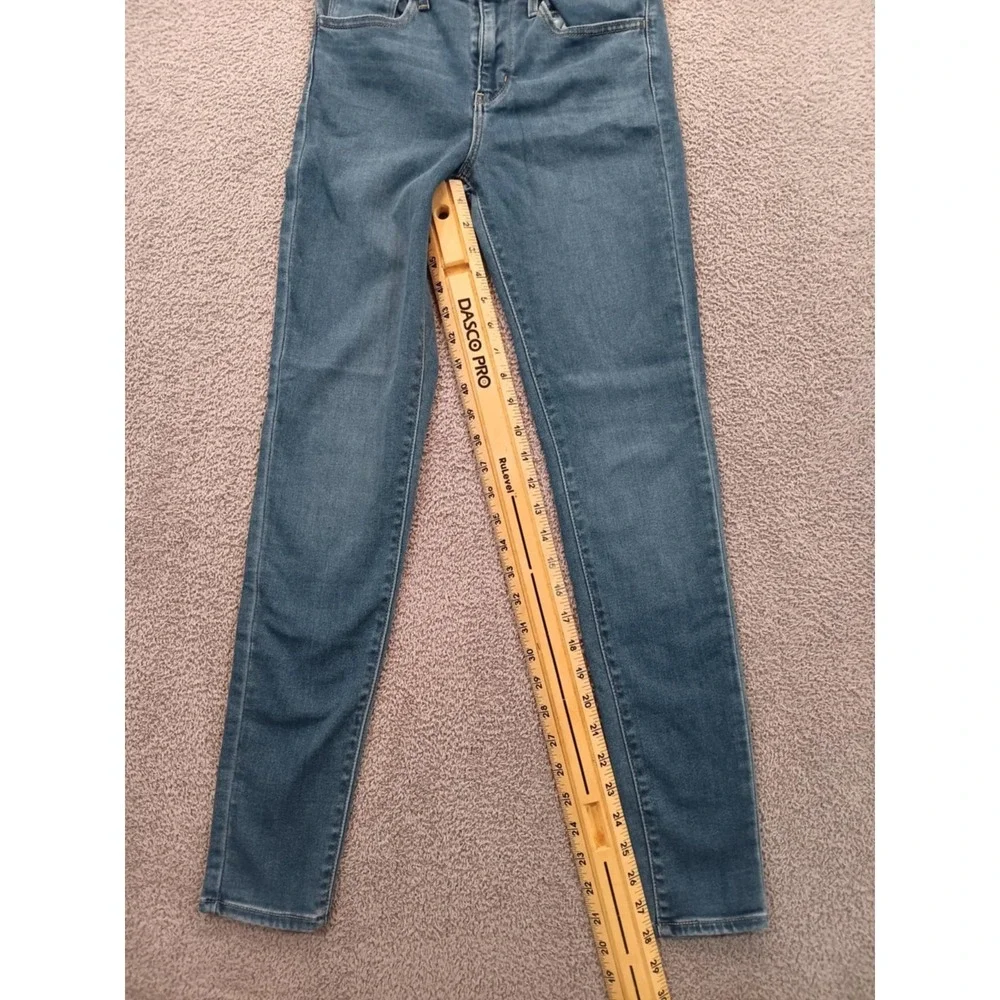 Levi's 720 High Rise Super Skinny Women's W27 L30 Blue Denim Jeans Stretch‎